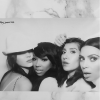 Kendall Jenner, Malika Haqq, Jet Atkin et Kim Kardashian à l'anniversaire de James Harden sur le Fantasea, à Marina del Rey. Le 25 août 2015.