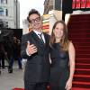 Robert Downey Jr et sa femme Susan Downey - Première du film "Iron man 3" à Londres, le 18 avril 2013.