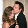 Robert Downey Jr., Susan Downey lors des Golden Globes 2010