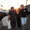 Exclusif - Brigitte Bardot pose avec l'équipage de Brigitte Bardot Sea Shepherd, le célèbre trimaran d'intervention de l'organisation écologiste, sur le port de Saint-Tropez, le 26 septembre 2014 en escale pour 3 jours à deux jours de ses 80 ans. Cela fait au moins dix ans qu'elle n'est pas apparue en public sur le port tropézien. 