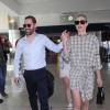 Kate Bosworth et son mari Michael Polish arrivent à l'aéroport LAX de Los Angeles pour prendre un avion. Le 31 août 2015