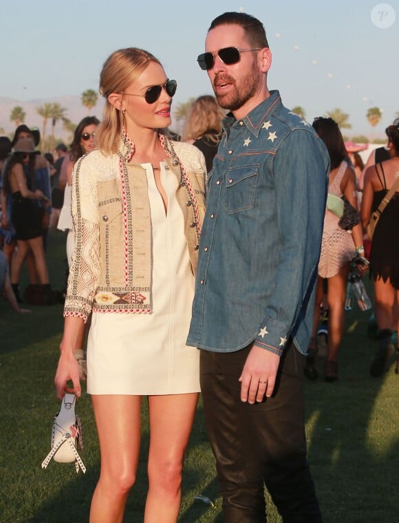 Kate Bosworth et son mari Michael Polish au 2ème jour du Festival "Coachella Valley Music and Arts" à Indio, le 11 avril 2015