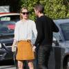 Kate Bosworth se promène dans les rues de Melrose avec son mari Michael Polish à Los Angeles, le 17 décembre 2014