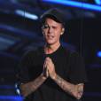 Justin Bieber sur scène lors des MTV Video Music Awards à Los Angeles, le 30 août 2015