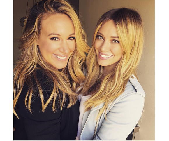 Haylie Duff et sa soeur Hilary / photo postée sur le compte Instagram de la chanteuse américaine.
