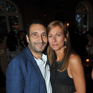 Exclusif - Zinedine Soualem et Anne Gravoin - Premier anniversaire du restaurant "Victoria 1836" à Paris, le 2 septembre 2015.