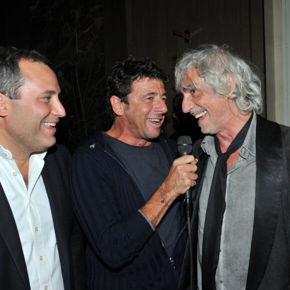 Exclusif - Benjamin Patou, Patrick Bruel et Louis Bertignac - Premier anniversaire du restaurant "Victoria 1836" à Paris, le 2 septembre 2015.