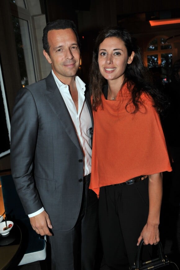 Exclusif - Olivier Carreras et sa fiancée Vanessa - Premier anniversaire du restaurant "Victoria 1836" à Paris, le 2 septembre 2015.