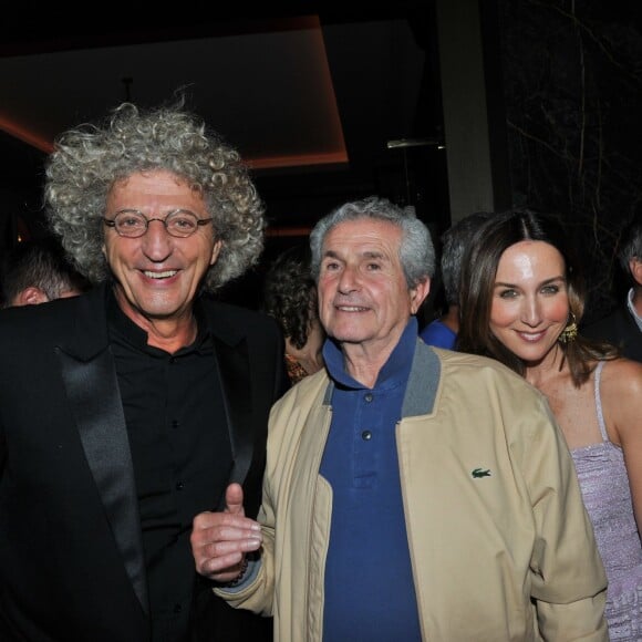 Exclusif - Elie Chouraqui, Claude Lelouch et Elsa Zylberstein - Premier anniversaire du restaurant "Victoria 1836" à Paris, le 2 septembre 2015.