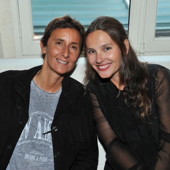 Exclusif - Valérie Boukobza et Virginie Ledoyen - Premier anniversaire du restaurant "Victoria 1836" à Paris, le 2 septembre 2015.