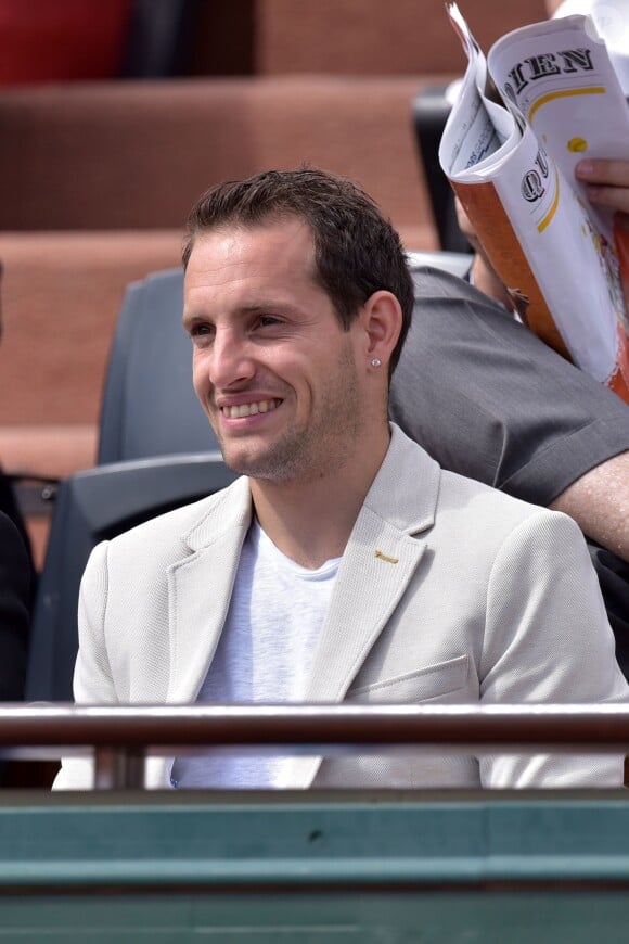 Renaud Lavillenie à Roland-Garros à Paris, le 2 juin 2015