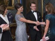 Victoria de Suède, enceinte : De premières rondeurs visibles, en robe de gala