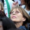 Jane Birkin - Manifestation Place de la République à Paris, en faveur des réfugiés, le 5 septembre 2015