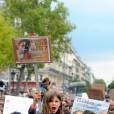 Manifestation Place de la République à Paris, en faveur des réfugiés, le 5 septembre 2015