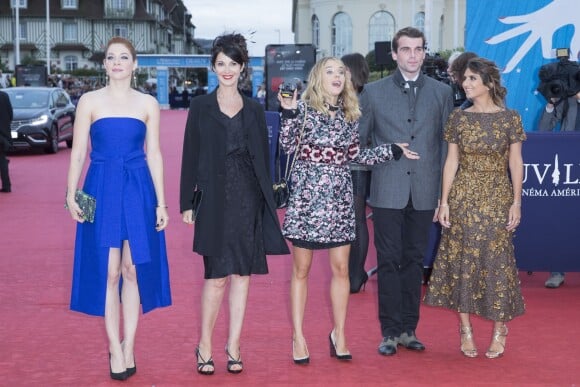 Géraldine Nakache, Zabou Breitman, Stanley Weber, Alice Isaaz et Rachelle Lefèvre - Tapis rouge du film "Life" lors du 41ème Festival du film américain de Deauville, le 5 septembre 2015.