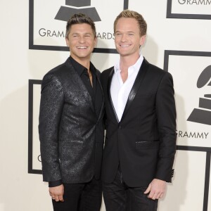 Neil Patrick Harris et David Burtka - 56eme ceremonie des Grammy Awards a Los Angeles le 26 janvier 2014.