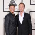 Neil Patrick Harris et David Burtka - 56eme ceremonie des Grammy Awards a Los Angeles le 26 janvier 2014.
