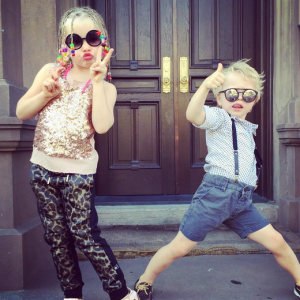 Gideon et Harpes les jumeaux de Neil Patrick Harris / photo postée sur Instagram.
