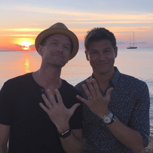 Neil Patrick Harris et son époux David Burtka / photo postée sur Instagram.