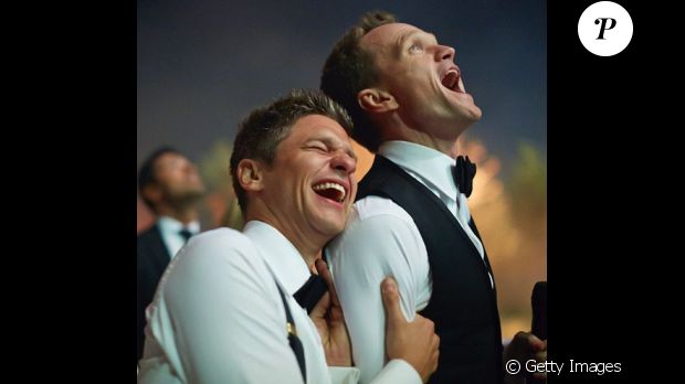 Neil Patrick Harris et David Burtka aux 87e Academy Awards le 22 févirer 2015.