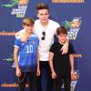 Romeo James Beckham, Brooklyn Joseph Beckham, Cruz David Bekham - People au "Nickelodeon Kid's Choice Sports Awards" à Westwood. Le 16 juillet 2015