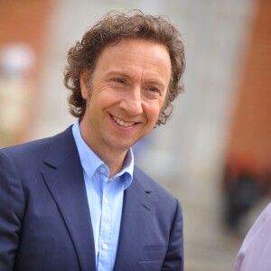 Exclusif - Stéphane Bern (conseiller artistique et historique) et les comédiens - Répétitions du spectacle "Le dernier bal de la reine de France" au Château de Denonville, le 28 août 2015.