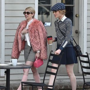 Exclusif - No web - No blog - Tournage de la nouvelle série 'Scream Queens' à la Nouvelle-Orléans. La série est créée par Ryan Murphy, Brad Falchuk et Ian Brennan dont la diffusion est prévue pour l'automne 2015.