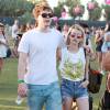 Emma Roberts, Evan Peters - People au 3ème jour du festival de musique Coachella à Indio. Le 13 avril 2014