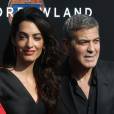 George Clooney et sa femme Amal Alamuddin Clooney - Première du film "A la poursuite de demain" à Los Angeles Le 9 mai 2015