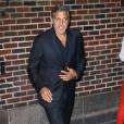 George Clooney au "Late Show with Stephen Colbert" à New York le 8 septembre 2015