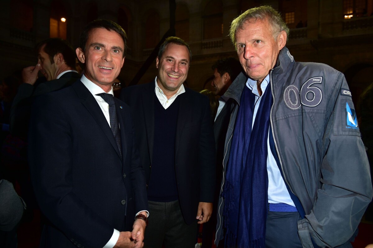 Photo Manuel Valls, Benjamin Patou et Patrick Poivre d'Arvor Opéra