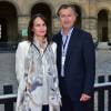 Christophe Malavoy et sa femme Isabelle - Opéra en plein air - "La Traviata" (une production de Benjamin Patou, le PDG de Moma Group) dans la cour d'honneur de l'hôtel des Invalides, à Paris, le 8 septembre 2015.