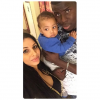 Kurt Zouma, sa compagne Sandra et leur petit Kaïs, photo publiée le 8 juin 2015