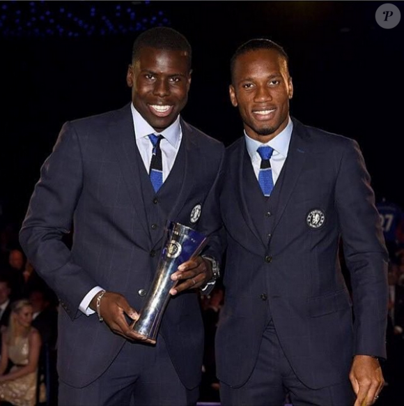 Kurt Zouma et Didier Drogba, photo publiée le 27 mai 2015