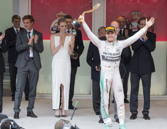 Nico Rosberg après sa victoire au Grand Prix de Monaco, le 24 mai 2015