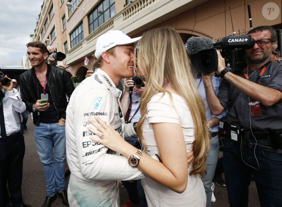 Nico Rosberg et son épouse Vivian à l'issue du Grand Prix de Monaco le 24 mai 2014