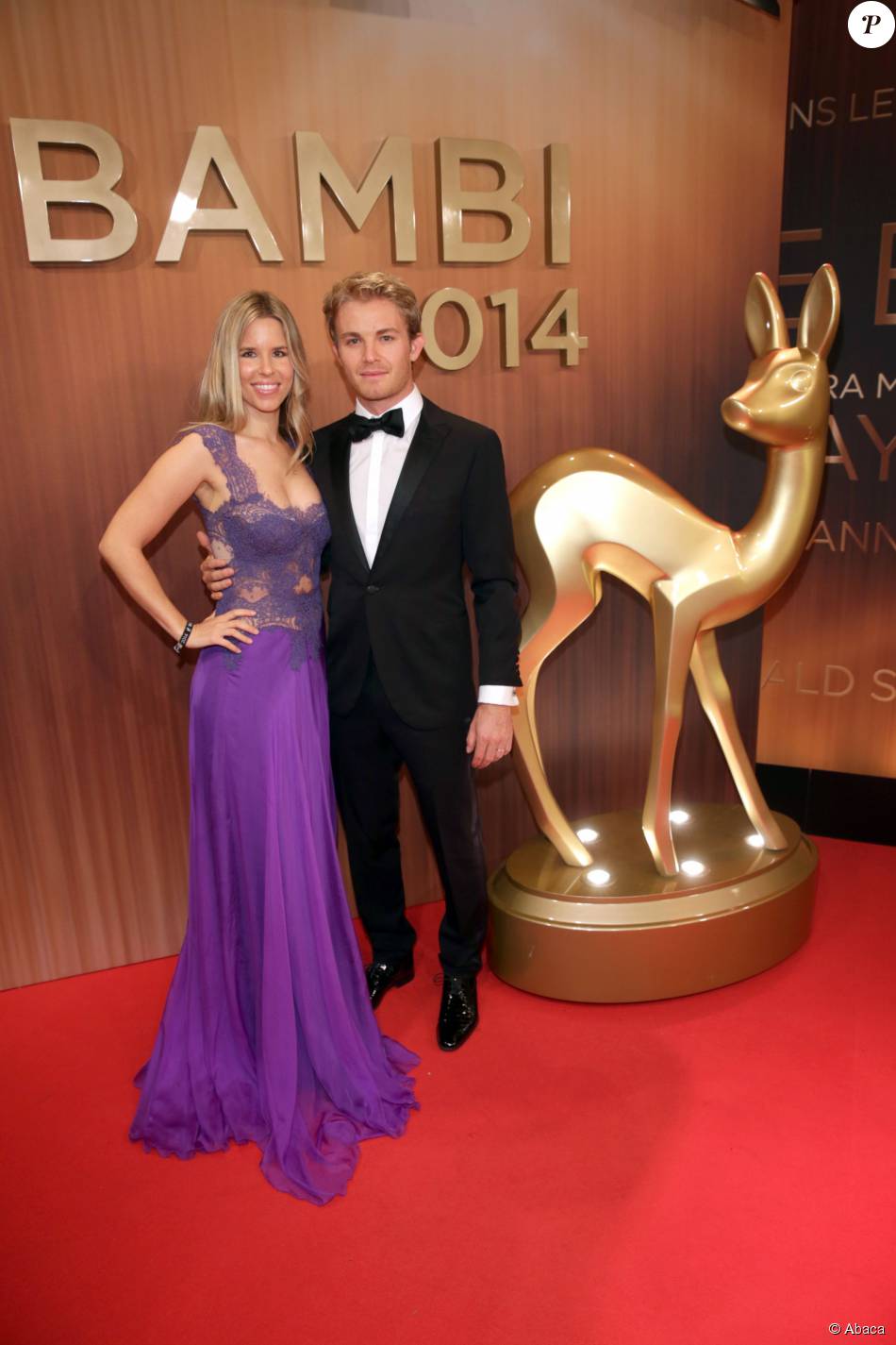 Nico Rosberg et son épouse Vivian aux Bambi Awards au Stage Theater de la Potsdamer Platz à Berlin, le 13 novembre 2014