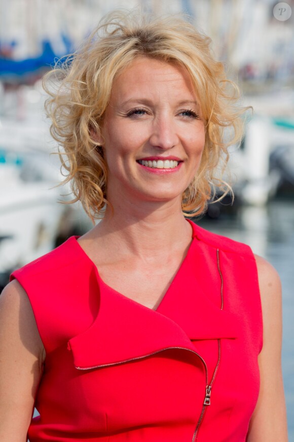 Alexandra Lamy, lors du 17e Festival de fiction TV de La Rochelle, le 11 septembre 2015.