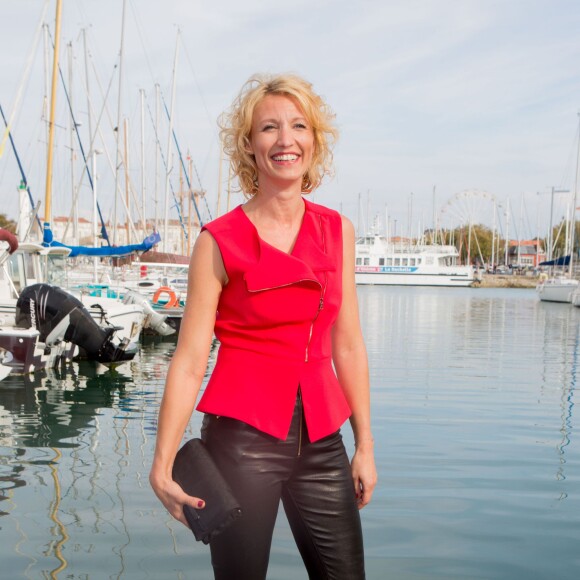 La comédienne Alexandra Lamy, lors du 17e Festival de fiction TV de La Rochelle, le 11 septembre 2015.