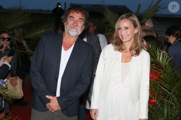 Olivier Marshal et sa femme Catherine - Arrivées de la cérémonie de clôture du 17ème festival de fiction TV de La Rochelle à l'Espace Encan à La Rochelle le 12 septembre 2015.12/09/2015 - La Rochelle
