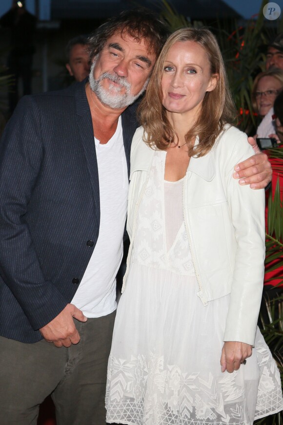 Olivier Marshal et sa femme Catherine - Arrivées de la cérémonie de clôture du 17ème festival de fiction TV de La Rochelle à l'Espace Encan à La Rochelle le 12 septembre 2015.12/09/2015 - La Rochelle