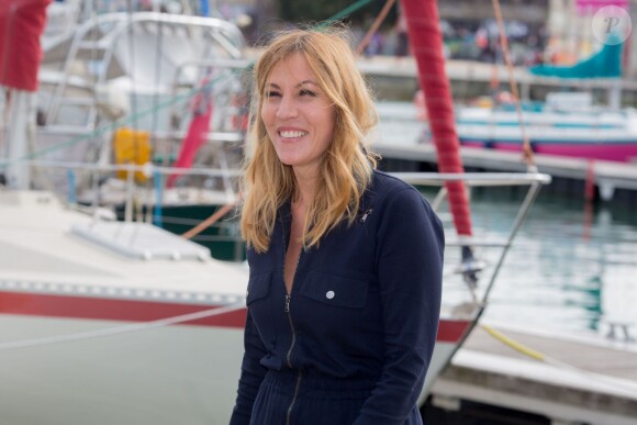 Mathilde Seigner - Photocall de "Flic tout simplement" dans le cadre du 17e festival de fiction TV de La Rochelle sur le Vieux Port à La Rochelle le 12 septembre 201512/09/2015 - Deauville