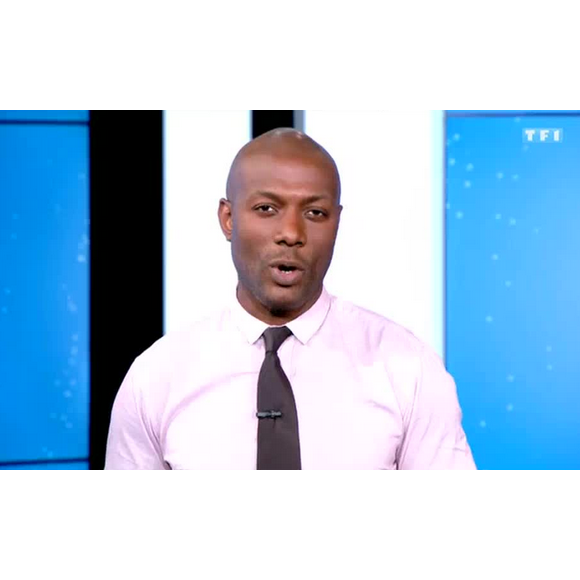 Harry Roselmack, dans Sept à huit sur TF1, le dimanche 13 septembre 2015.