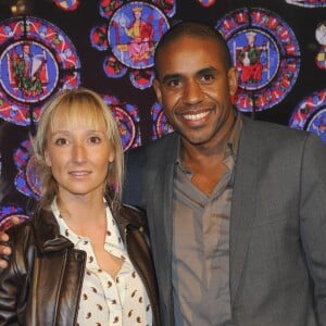 Loup-Denis Elion et Audrey Lamy - Générale de la comédie musicale "Sister Act" à Paris, le 20 septembre 2012.