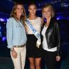 Sophie Thalmann, Camille Cerf (Miss France 2015) et Sylvie Tellier - Soirée Samsung "New Edge Night" pour la sortie du nouveau Samsung Galaxy GS6 edge + à la piscine Molitor à Paris le 15 septembre 2015.