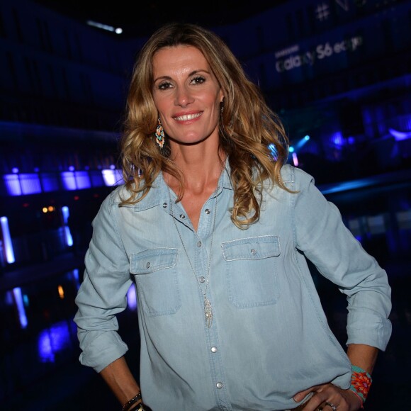 Sophie Thalmann - Soirée Samsung "New Edge Night" pour la sortie du nouveau Samsung Galaxy GS6 edge + à la piscine Molitor à Paris le 15 septembre 2015.