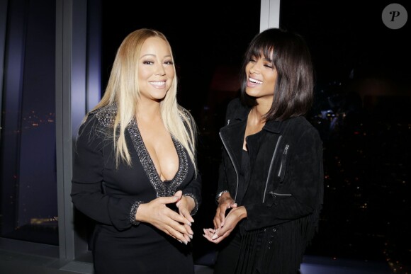 Mariah Carey et Ciara assistent à la soirée #WMagModelSearch du magazine W et de l'agence IMG Models au One World Trade Center. New York, le 14 septembre 2015.