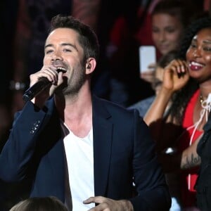 Exclusif - Emmanuel Moire - Enregistrement de l'émission "La Chanson de l'Année, Fête de la Musique" à Nîmes présentée par Nikos Aliagas pour TF1 le 20 juin 2015.