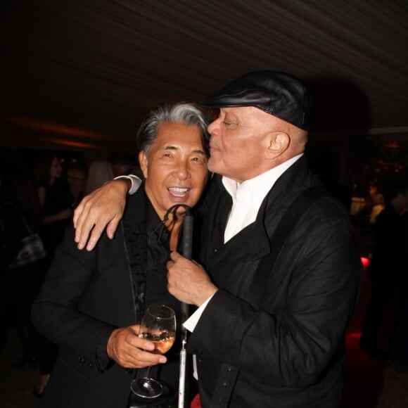 Kenzo Takada, Guy Cuevas - Soirée des 50 ans de la vie parisienne de Kenzo Takada au Pré Catelan à Boulogne le 17 septembre 2015.