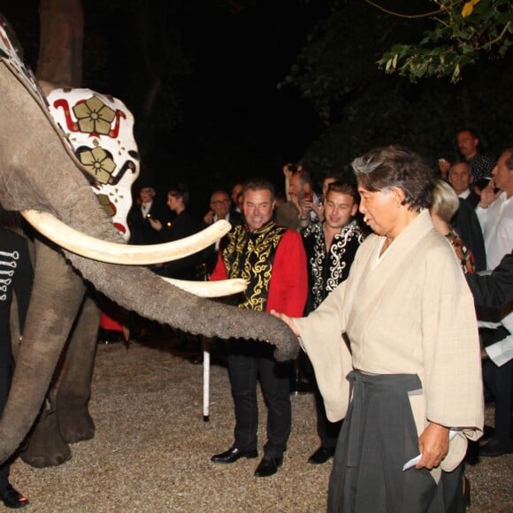 Kenzo Takada - Soirée des 50 ans de la vie parisienne de Kenzo Takada au Pré Catelan à Boulogne le 17 septembre 2015.